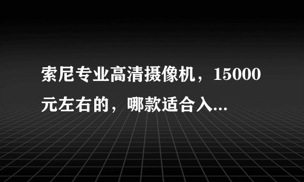 索尼专业高清摄像机，15000元左右的，哪款适合入手，行家推荐一下。