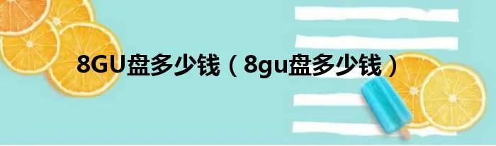 8GU盘多少钱（8gu盘多少钱）