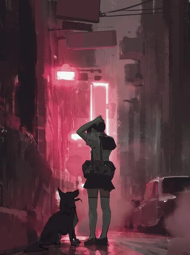 求唯美背影和非主流的女生头像？