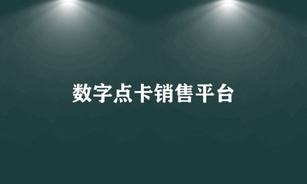数字点卡销售平台