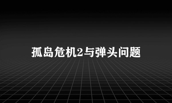 孤岛危机2与弹头问题