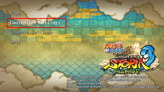 火影忍者究极风暴3插菲尔普斯手柄玩不了