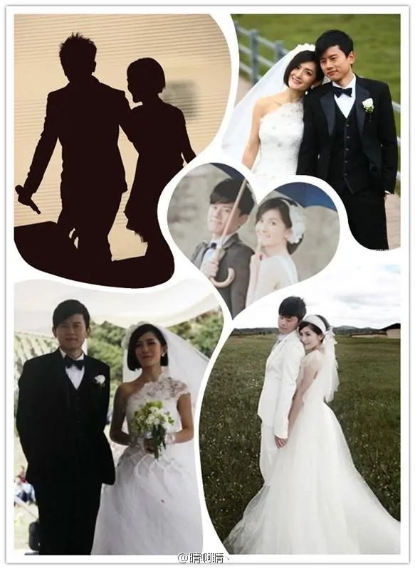 张杰和谢娜的结婚照