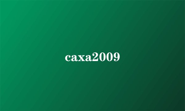 caxa2009