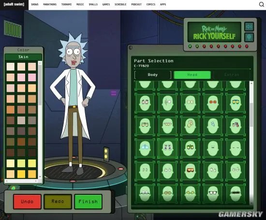 《瑞克和莫蒂》官方推出捏人网页 捏个自己的瑞克