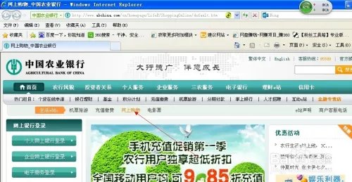 怎样在网上银行购物