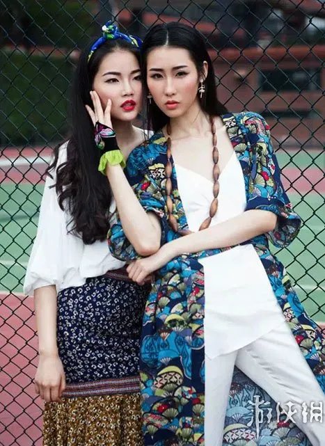 广东工业大学长腿校花闺蜜写真走红！一棵双生的花朵