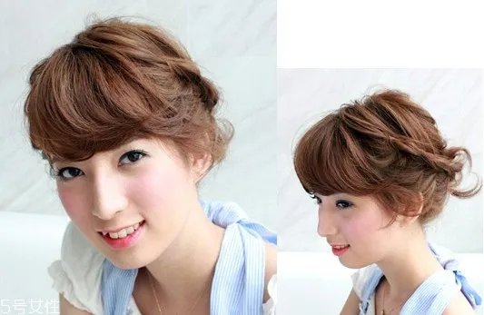 韩式女生短发扎法教程 百变发型扎法