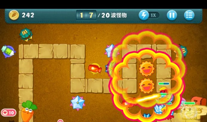 保卫萝卜 沙漠6关 金萝卜攻略