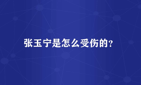 张玉宁是怎么受伤的？