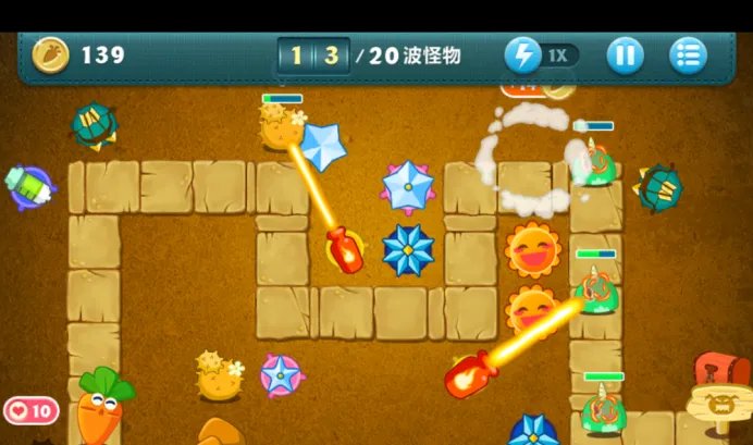 保卫萝卜 沙漠6关 金萝卜攻略