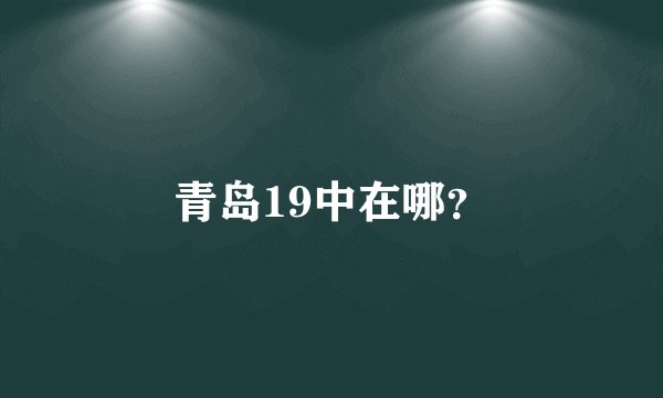 青岛19中在哪？
